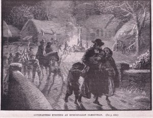Covenanters che sfrattano un clero episcopale da Gordon Frederick Browne